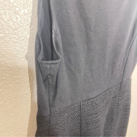 Theory Yeneth Tweed Bottom Sleeveless Mini Dress in Black Size 6 - Picture 7 of 7